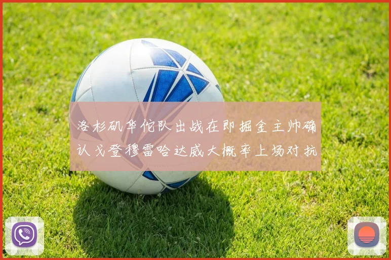 洛杉矶华佗队出战在即掘金主帅确认戈登穆雷哈达威大概率上场对抗湖人